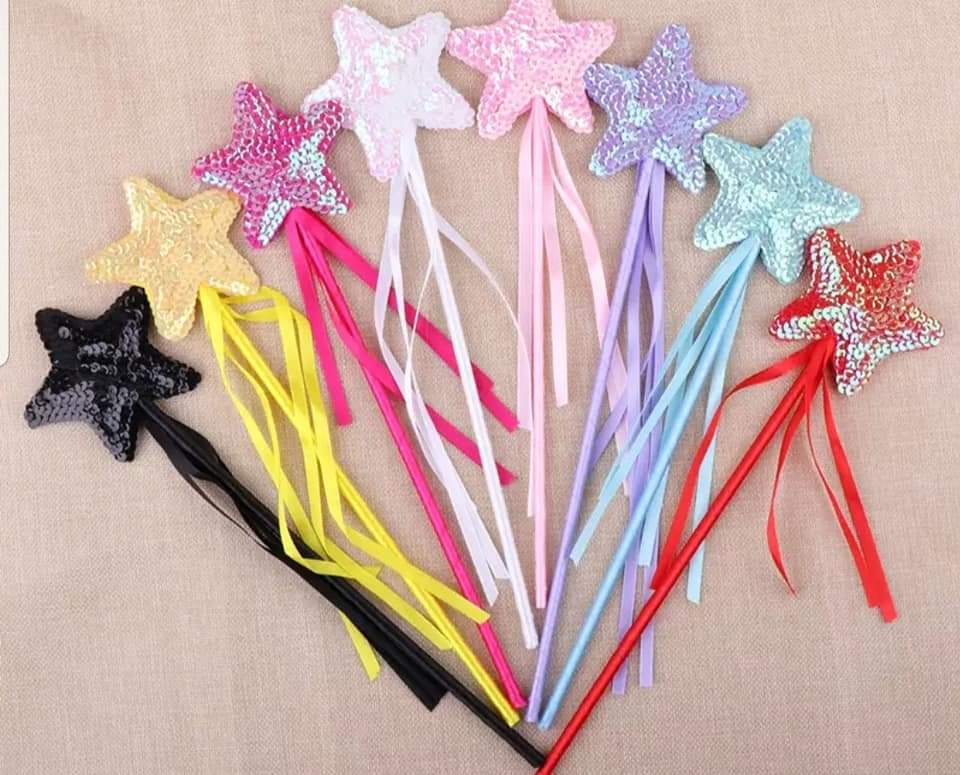 10 x SEQUIN STAR WANDS - AngelBows Dancewear Solutions